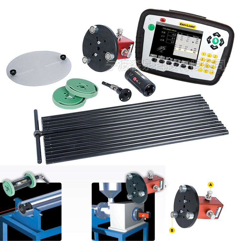 擠出機管道直線度測量系統